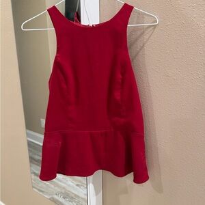 Express Vibrant Red Sleeveless Top